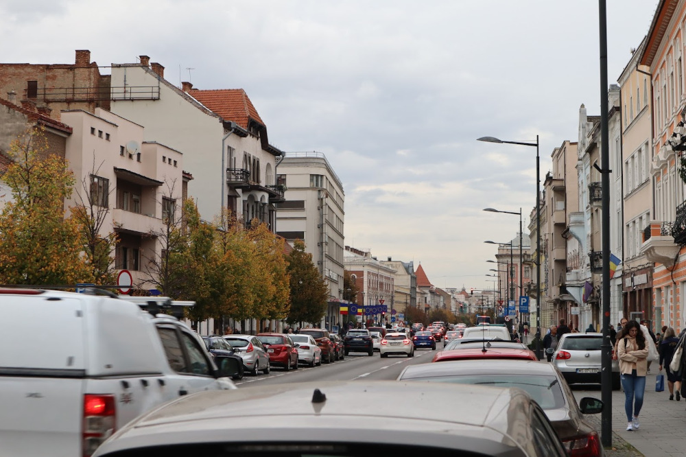 Street in Cluj-Napoca.