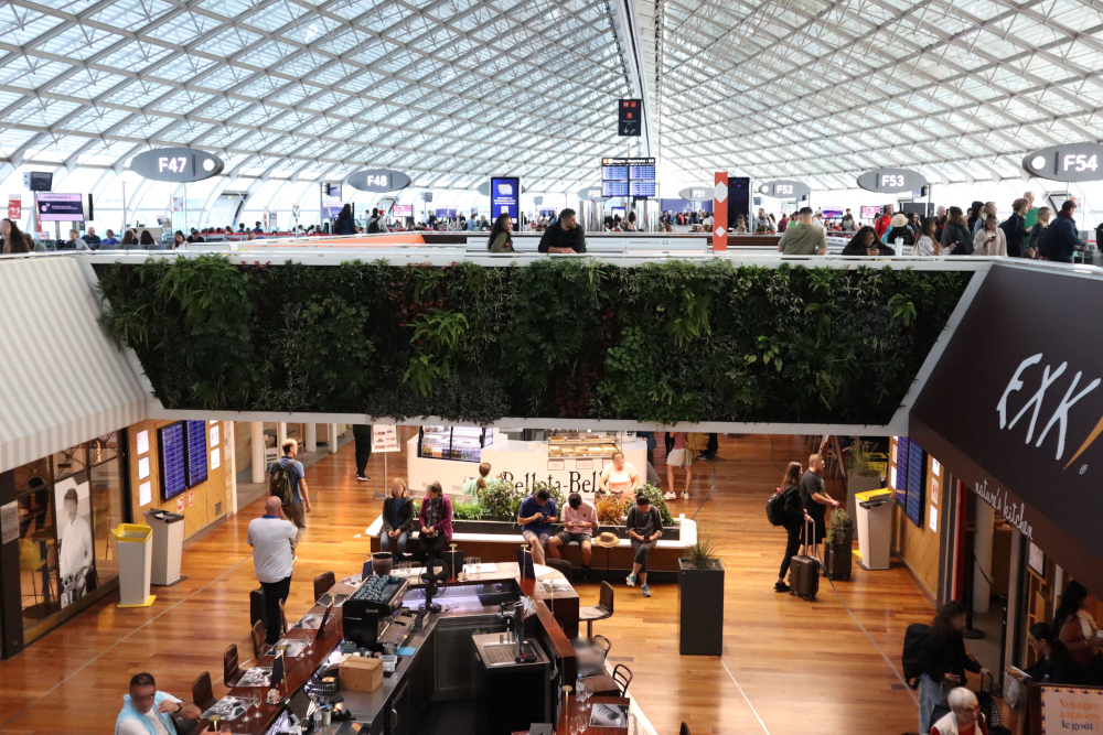 A view of Charles de Gaulle.