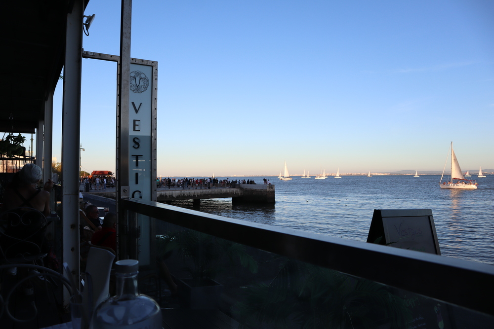 Lisbon's coast near the restaurant.