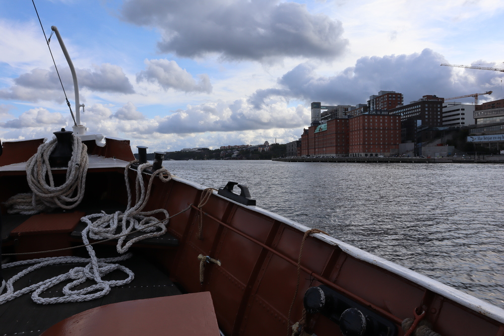 The view from a boat going to Grinda in the Stockholm archipelago.